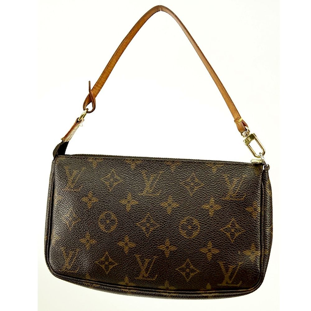 Appraisal: Louis Vuitton Brown Canvas Monogram Accessory Louis Vuitton Brown Canvas