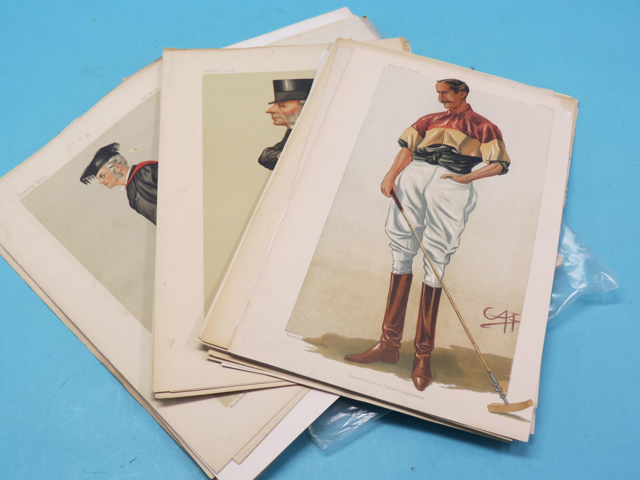 Appraisal: Vanity Fair prints figural subjects include Polo legal statesmen sportsmen