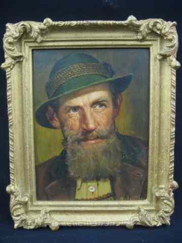 Appraisal: W Dorfler Oil German man on board image area ''