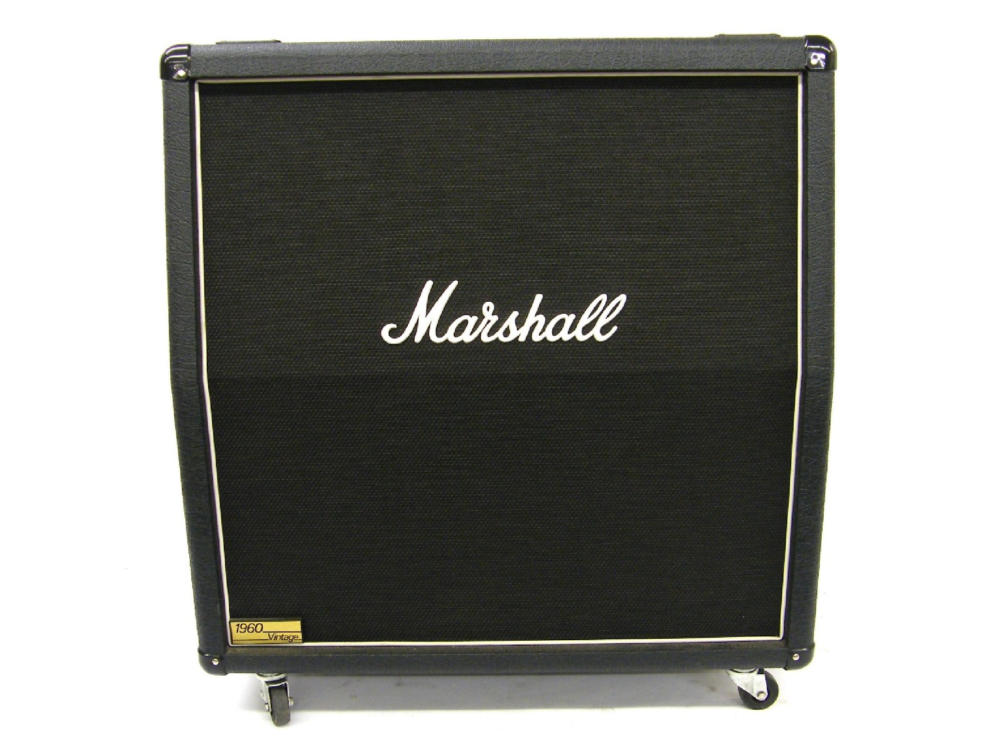 Appraisal: Marshall vintage angled x amplifier cabinet with heavy duty cover