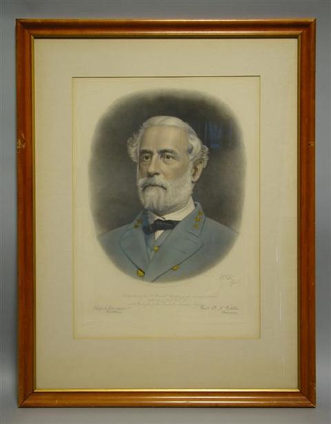 Appraisal: ROBERT E LEE FROM THE OFFICE OF SEN WARNER Color