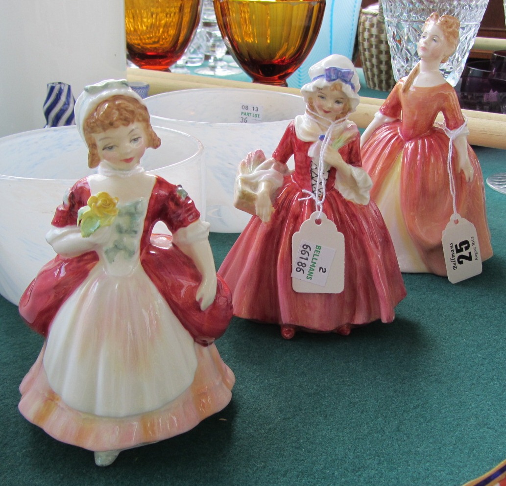 Appraisal: Three Royal Doulton figures Lauinia Road No Valerie HN and