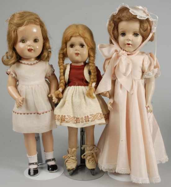 Appraisal: Lot of Hard Plastic and Composition Dolls Description Hard Plastic