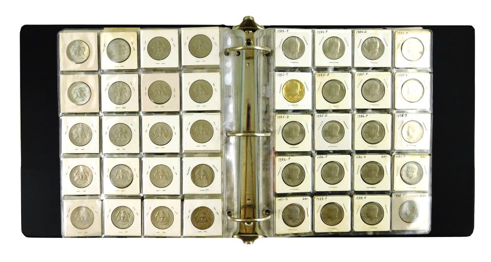 Appraisal: COINS Binder lot containing a set of Kennedy c from