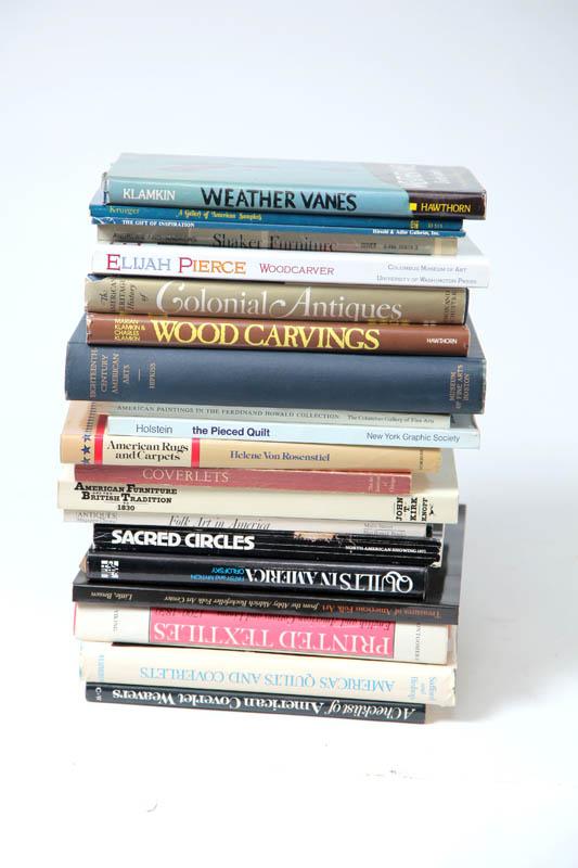 Appraisal: LARGE GROUP OF REFERENCE BOOKS ON ANTIQUES AND ART