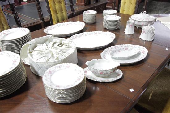 Appraisal: GROUP OF HUTSCHENREUTHER CHINA In a charming dimunituve rose pattern