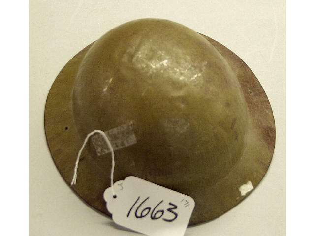 Appraisal: WW childs doughboy helmet in good overall condition Estimate -