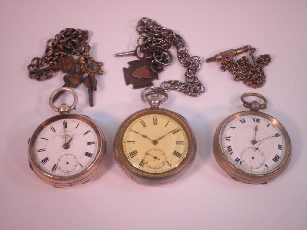 Appraisal: A silver cased pocket watch The Express English Lever Chester