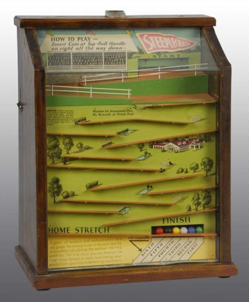 Appraisal: Keeney Steeple Chase Arcade Game Description All original Working Condition