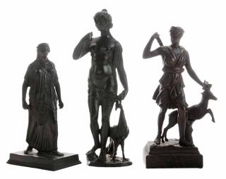 Appraisal: Three Grand Tour Bronze Figures of Diana Artemis and Herra