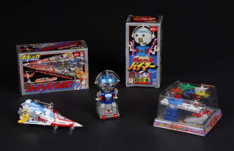 Appraisal: Lot of Toys from Gatchaman Description Japanese Made by Popy