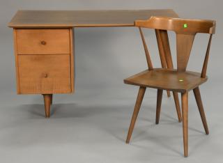 Appraisal: Original condition Paul McCobb desk and chair ht in wd