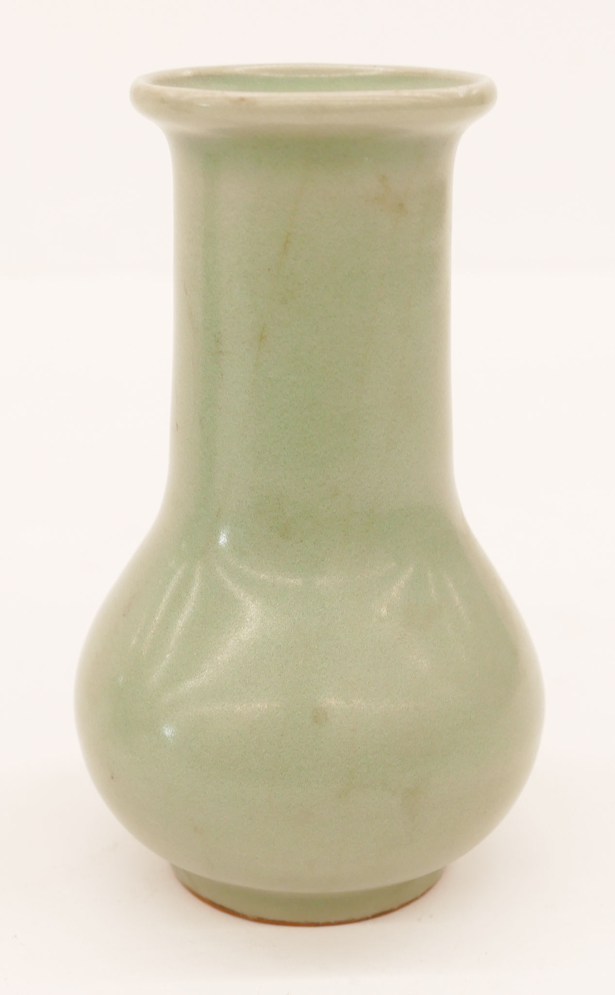 Appraisal: Chinese Longquan Celadon Small Vase ''x '' A small fluted