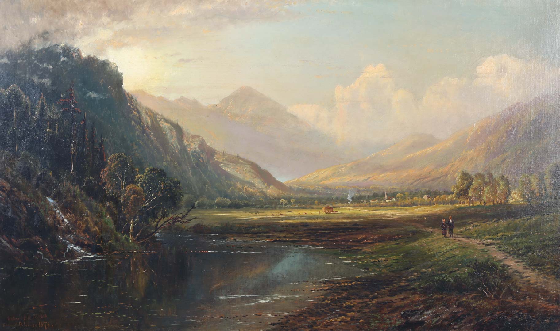 Appraisal: Edmund Darch Lewis Nebraska Notch oil on board American -