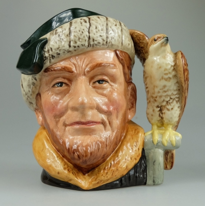 Appraisal: Royal Doulton large character jug The Falconer D limited edition