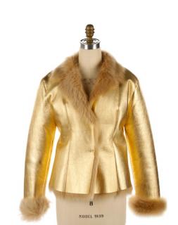 Appraisal: Ermanno Scervino Fur Lined Lambskin Coat Ermanno Scervino Maison Italian