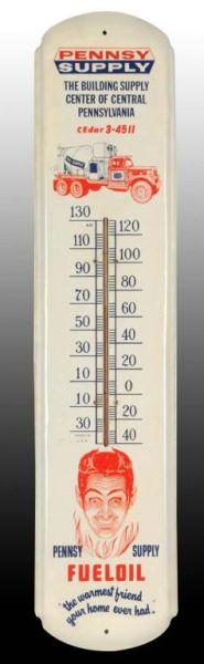 Appraisal: Pennsy Supply Tin Thermometer Description Neat graphics Some overall restoration