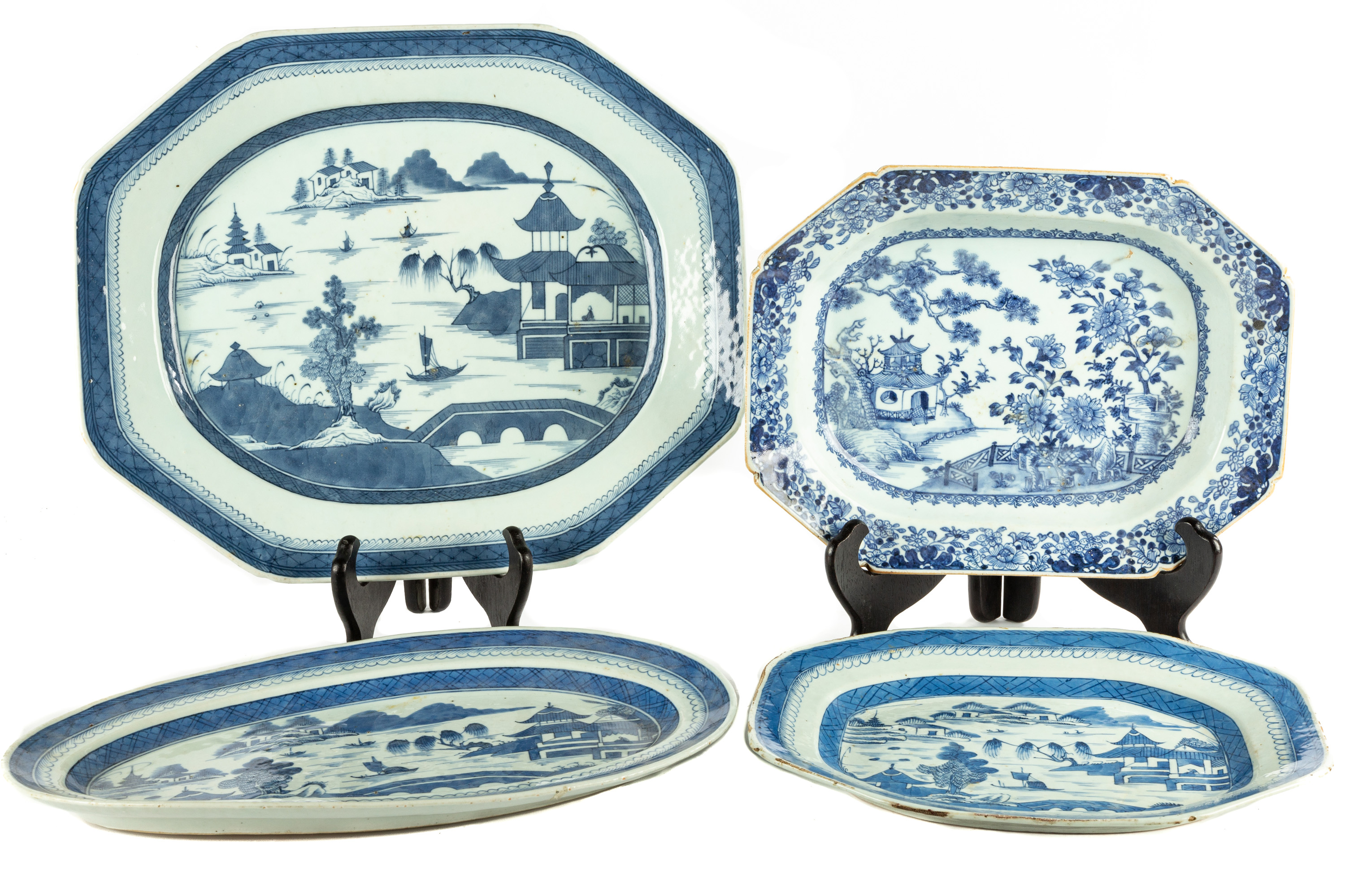 Appraisal: FOUR CHINESE CANTON PLATTERS th century