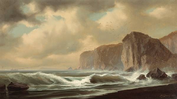 Appraisal: n a Gideon J Denny - Coastal Cliffs signed and