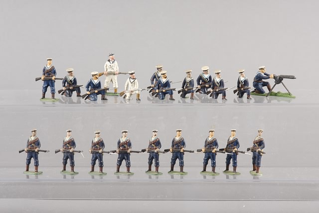 Appraisal: Lot of metal Royal Navy figures at the ready Includes