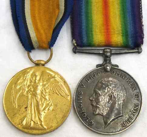 Appraisal: WW Medals consisting Two Campaign Medals awarded to Corp E