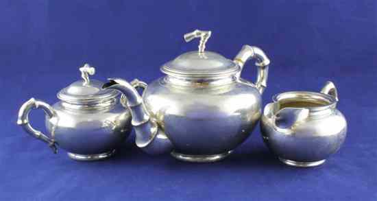 Appraisal: A late th early th century Chinese silver three piece