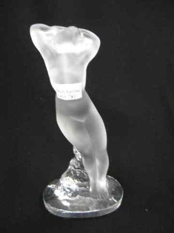 Appraisal: Lalique Crystal Figurine of a Nude Woman frosted '' signed