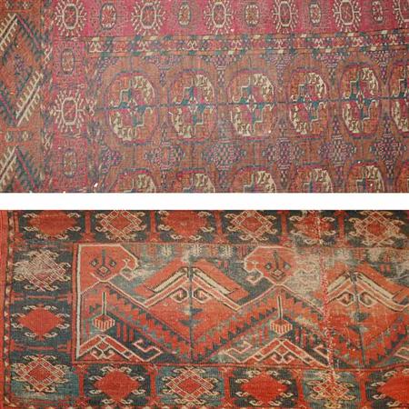 Appraisal: Tekke Rug Together with an Ersari Torba Estimate -