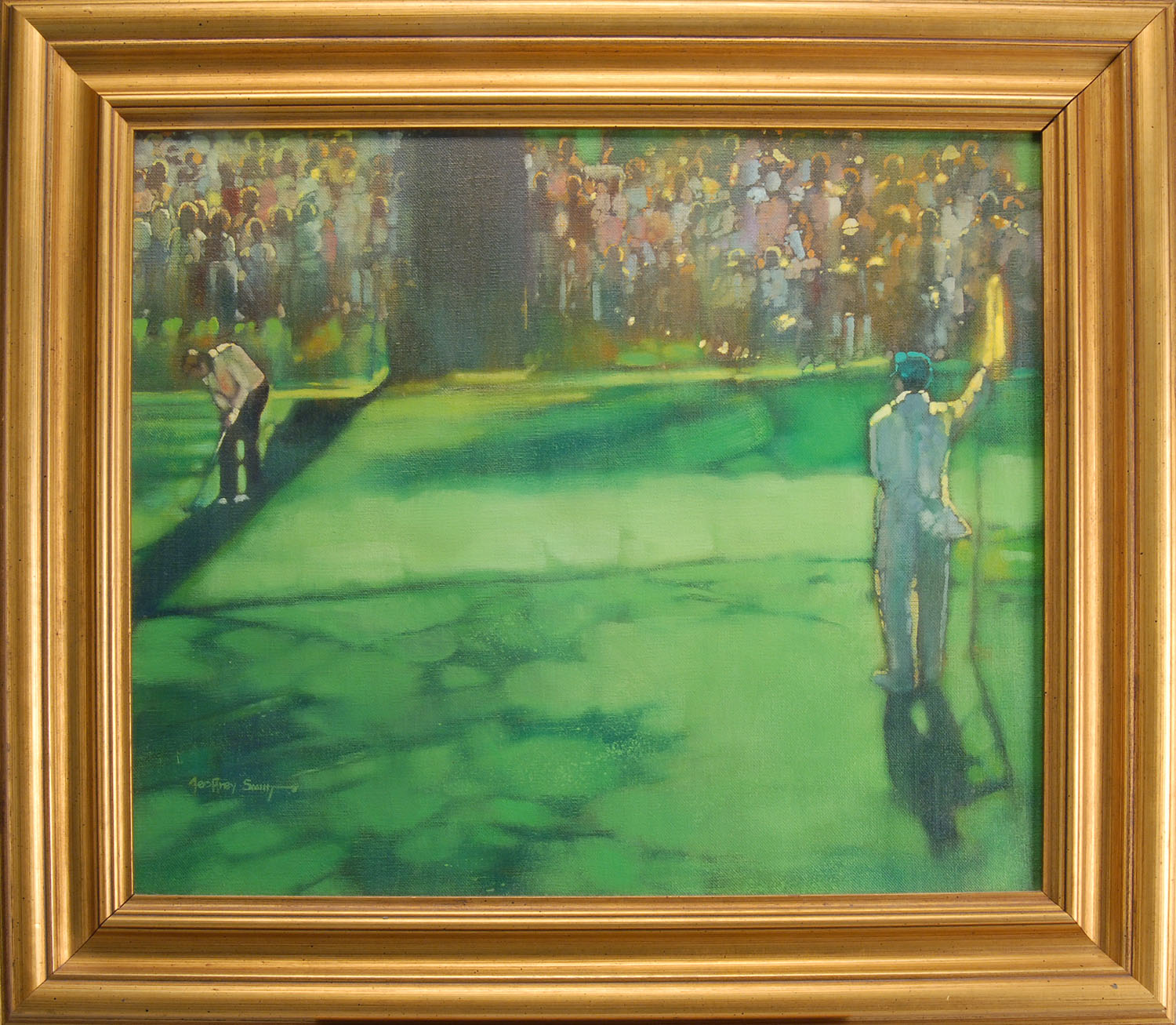 Appraisal: GEOFFREY L SMITHMassachusetts ContemporaryAn Afternoon Round Nicklaus Augusta Signed lower