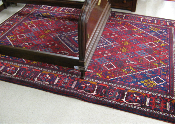 Appraisal: PERSIAN JOSHAGAN CARPET Isfahan region overall floral jangali pattern arranged