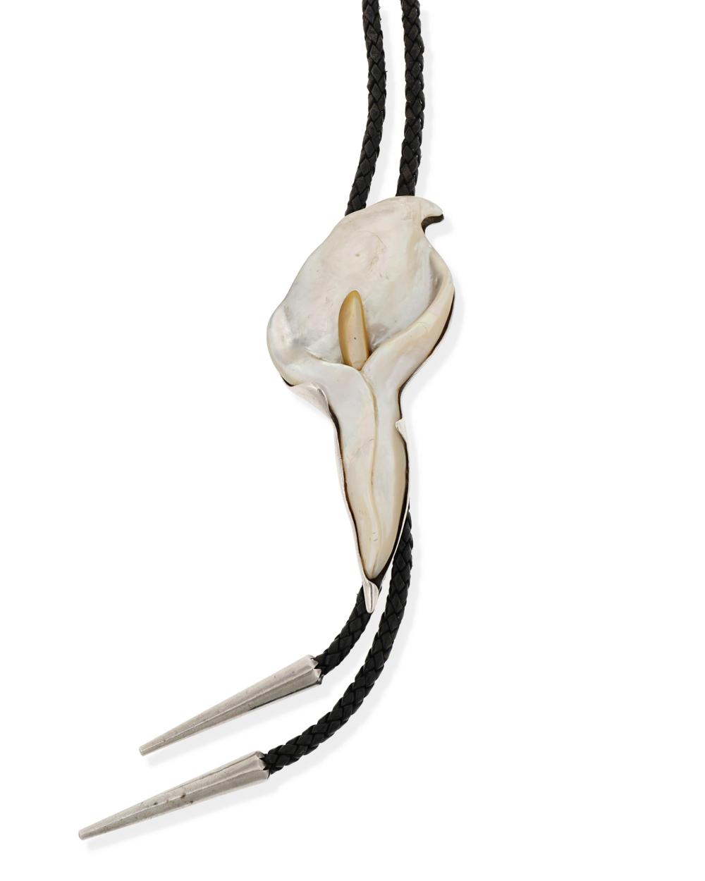 Appraisal: A John Winston mother-of-pearl convertible bolo th st Century American