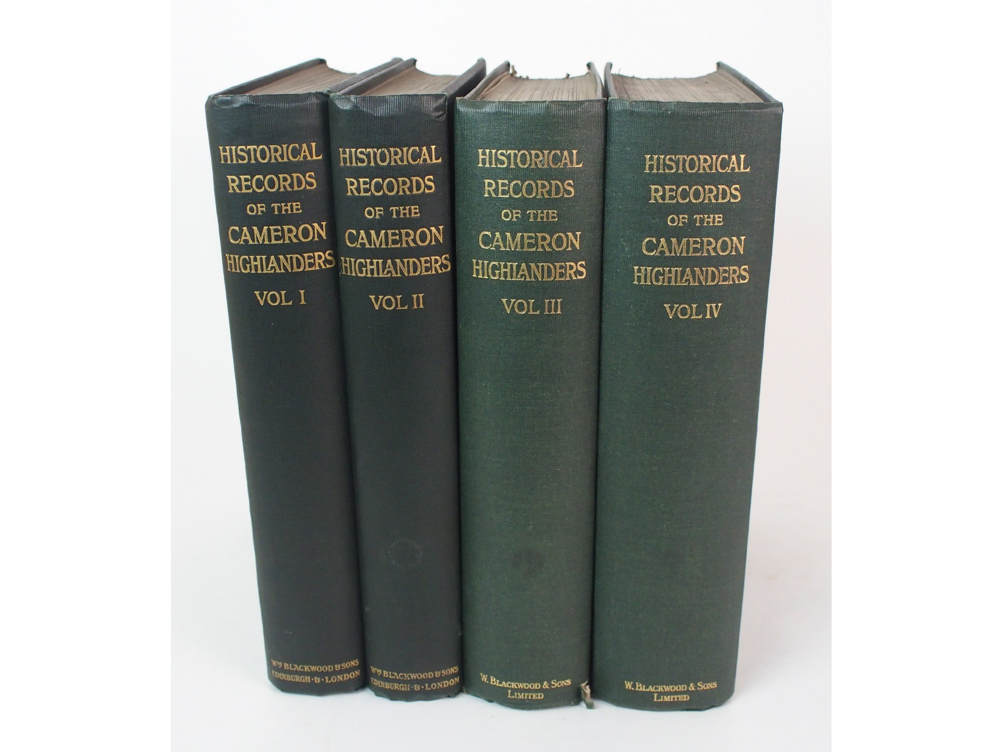 Appraisal: Historical Records of The Queens Own Cameron Highlanderswith illustrations and