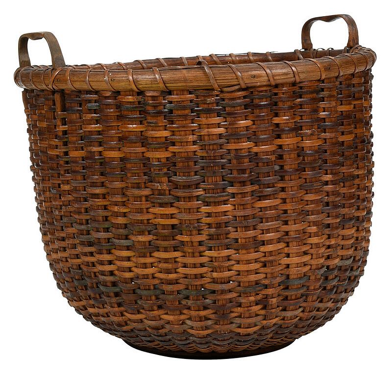 Appraisal: Mitchell Ray Nantucket Basket early to mid th century Mitchell