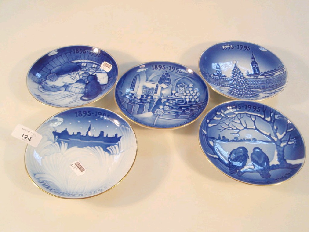 Appraisal: A set of Bing Grondahl centennial calendar dishes in underglaze