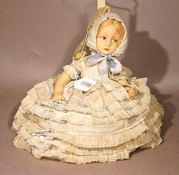 Appraisal: Lenci pajama bag doll Early Italian doll with unusual pajama