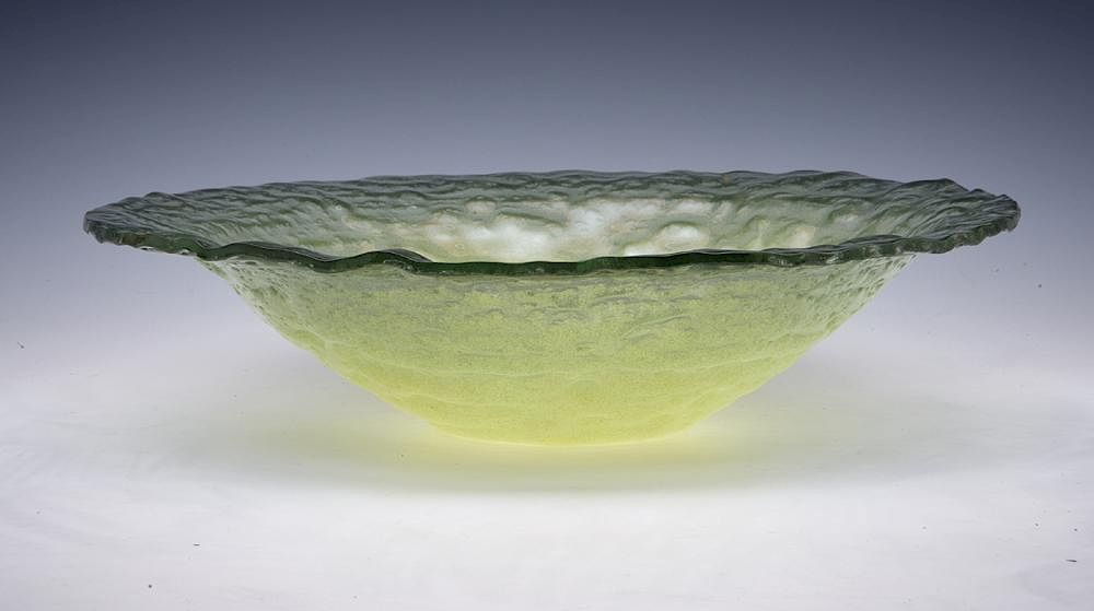 Appraisal: Glen Lukens - Large Green Bowl d Glen Lukens -