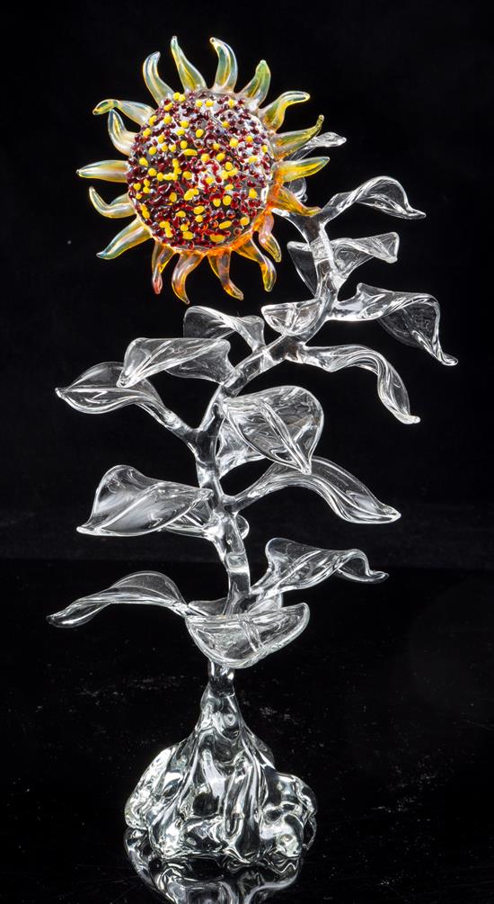 Appraisal: Sale Lot An American Studio Glass Sculpture Ronnie Hughes b