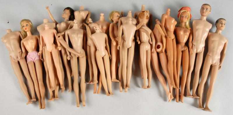 Appraisal: Large Group of Barbie Doll Parts Heads Description Lot of