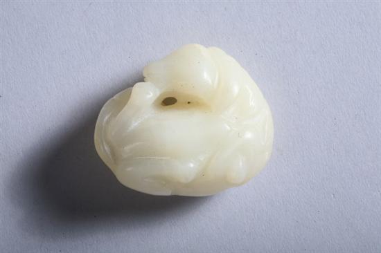 Appraisal: CHINESE WHITE JADE FIGURE OF HORSE PROVENANCE Private collection Washington