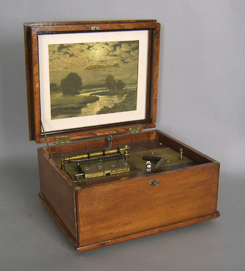 Appraisal: Disc music box ca with thirty-seven discs