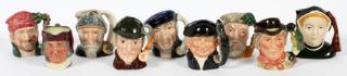 Appraisal: ROYAL DOULTON PORCELAIN TOBY MUGS NINE ROYAL DOULTON PORCELAIN TOBY