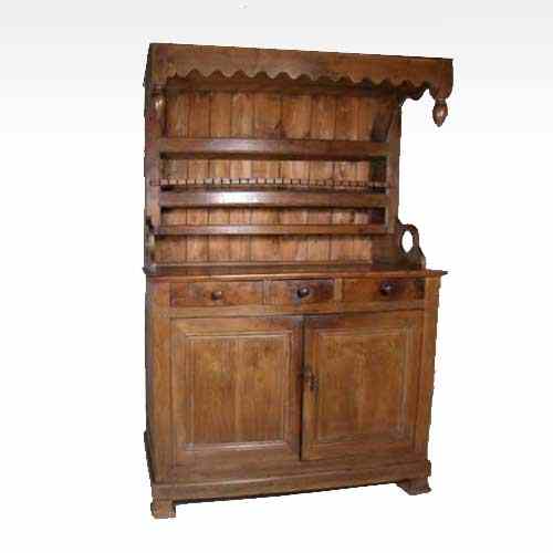 Appraisal: A French Provincial Louis Philippe Walnut Oak Pine Vaisselier circa