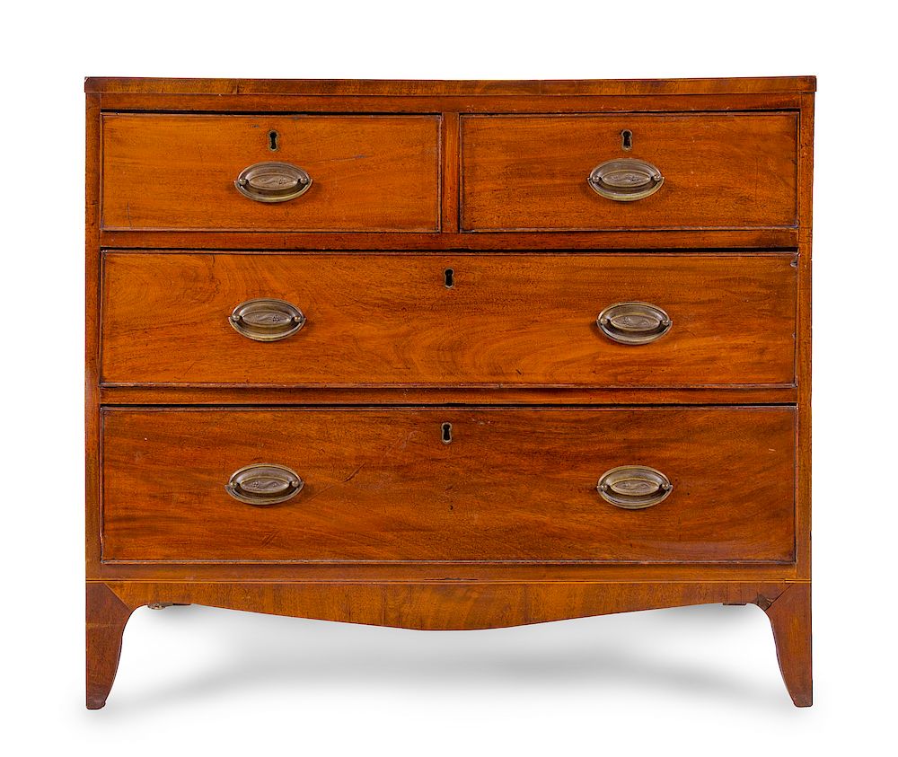 Appraisal: A George III Mahogany Chest of Drawers A George III