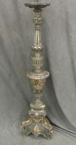 Appraisal: Silver Gilt Antique Torchiere From a prominent New Jersey estate