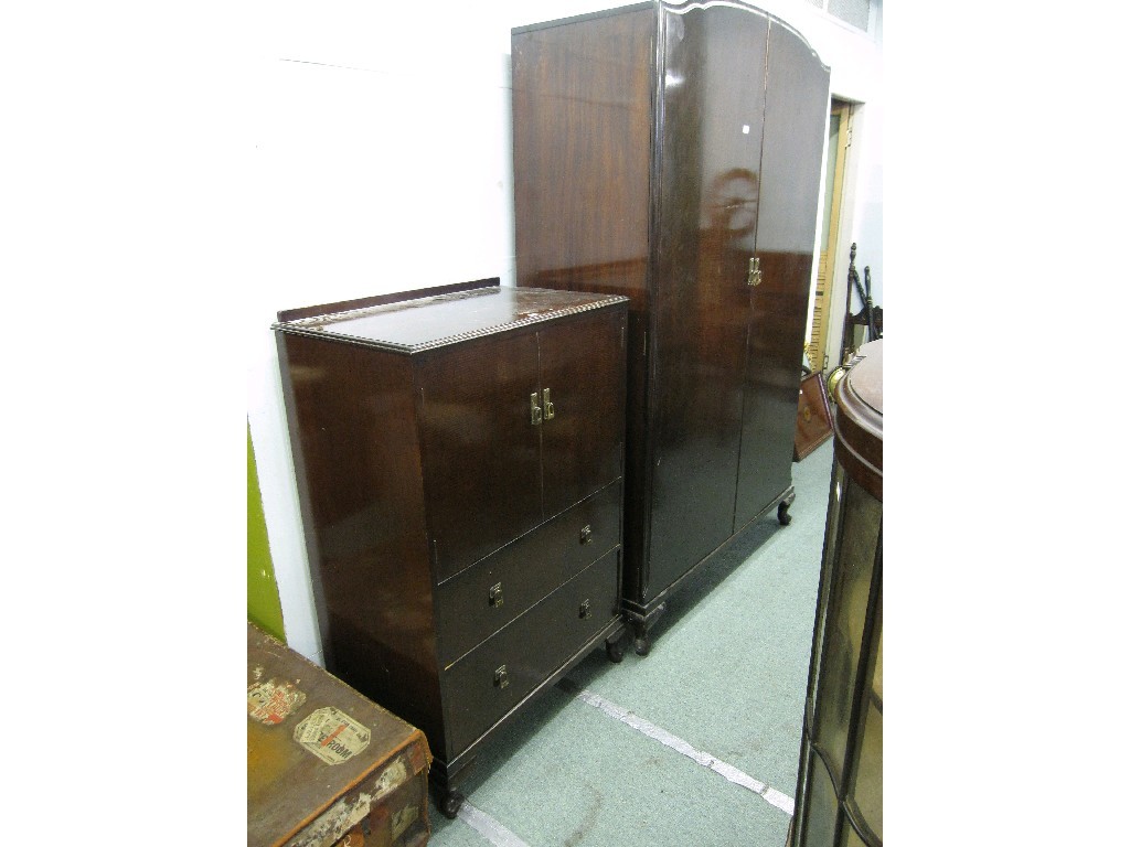 Appraisal: Mahogany two piece bedroom suite