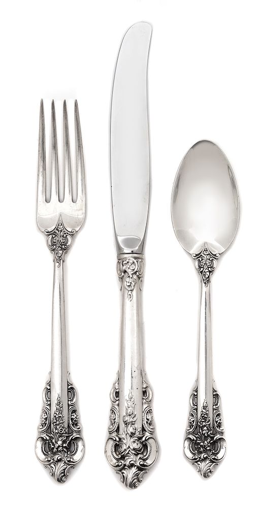 Appraisal: An American Silver Flatware Service Wallace Silversmiths Wallingford CT Grand