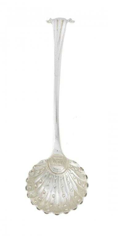 Appraisal: A SCOTTISH GEORGE II SAUCE LADLE Onslow pattern by Edward