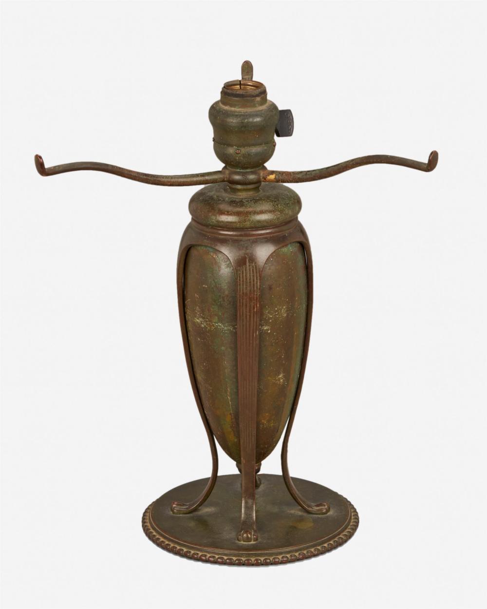 Appraisal: A Tiffany Studios Greek table lamp base Circa - New