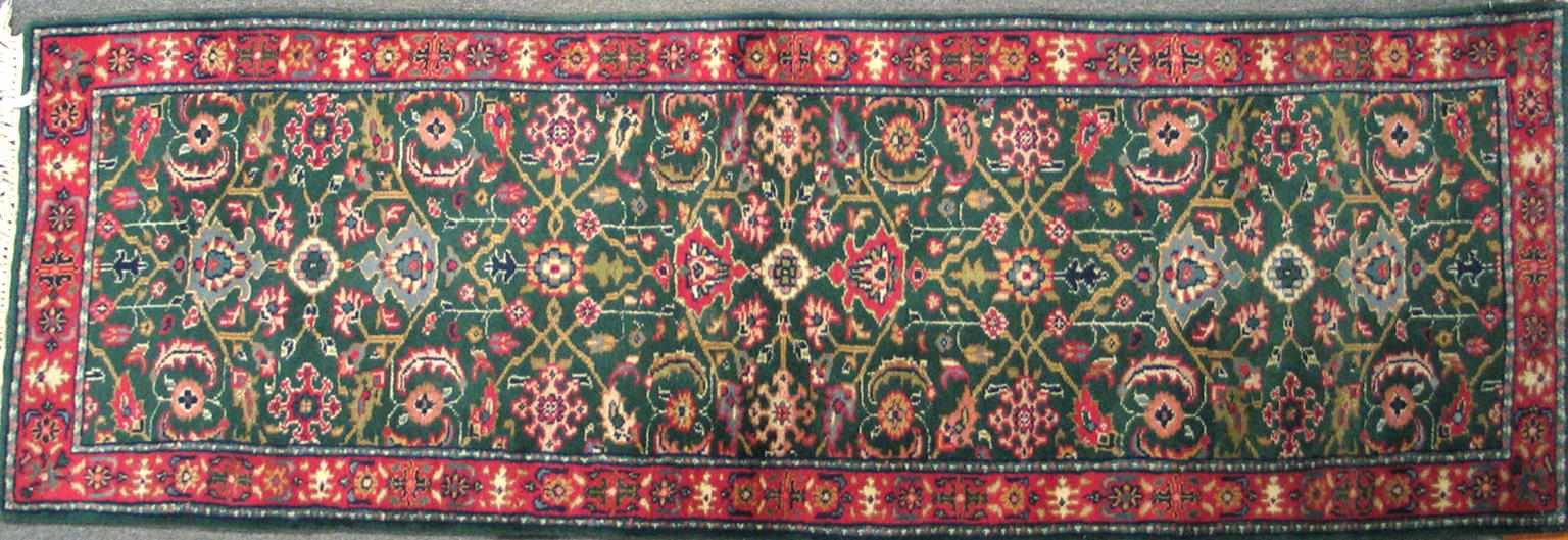 Appraisal: An Indian carpet size approximately ft in x ft in