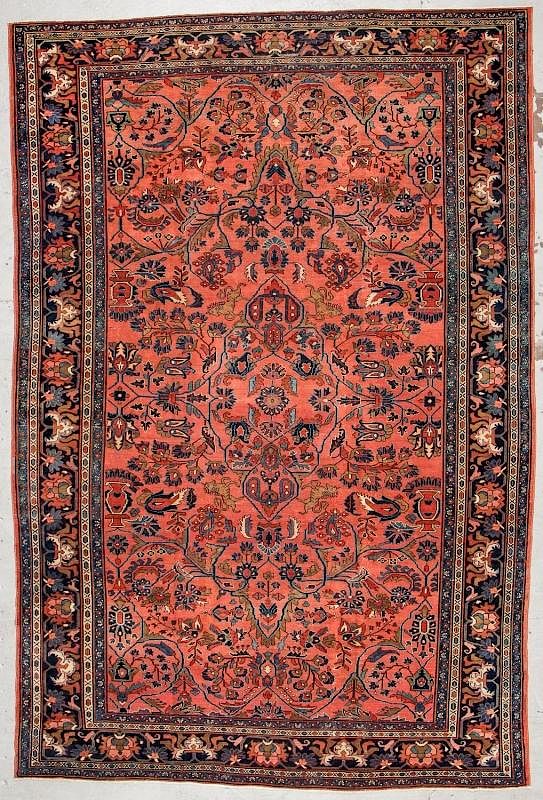 Appraisal: Antique Hamadan Rug Persia ' '' x ' Antique Hamadan